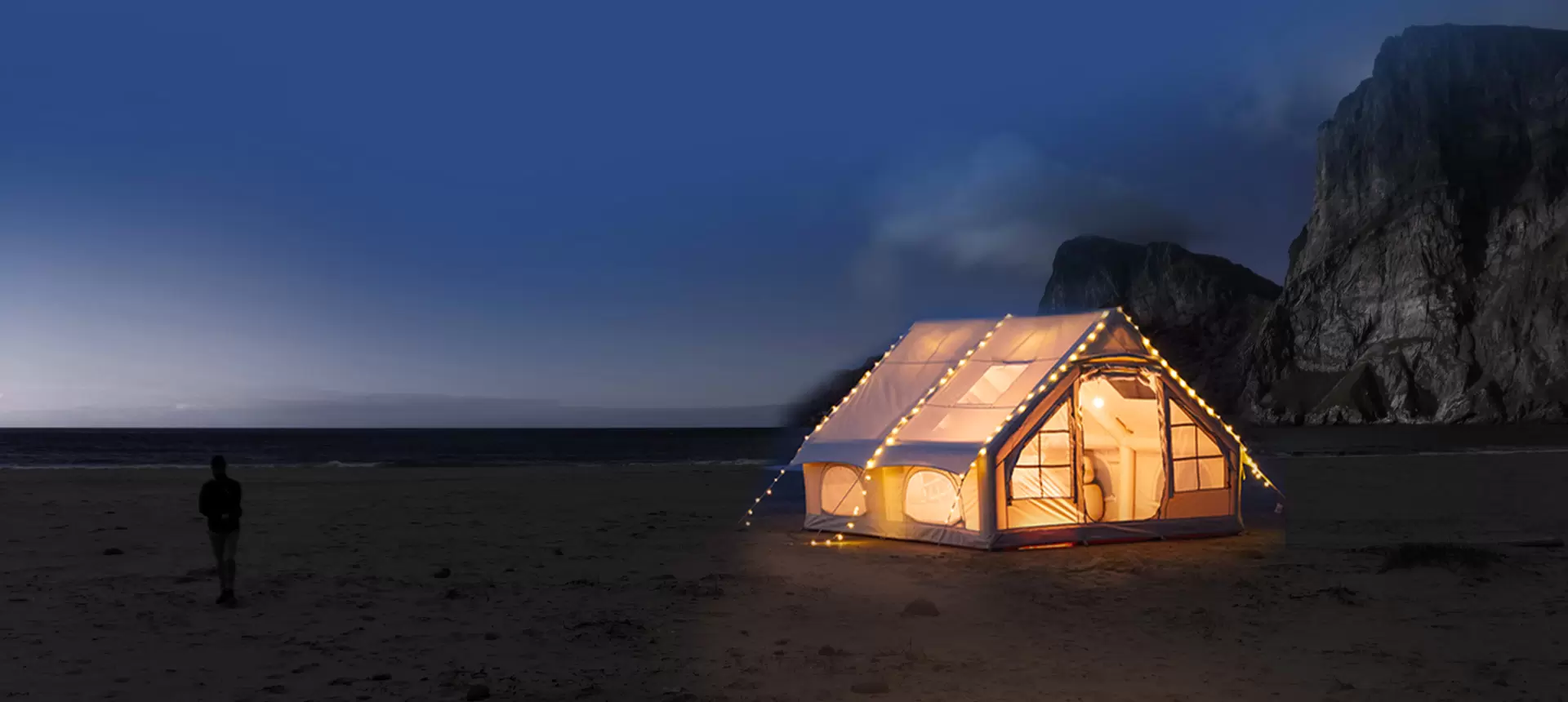 Folding camping tent