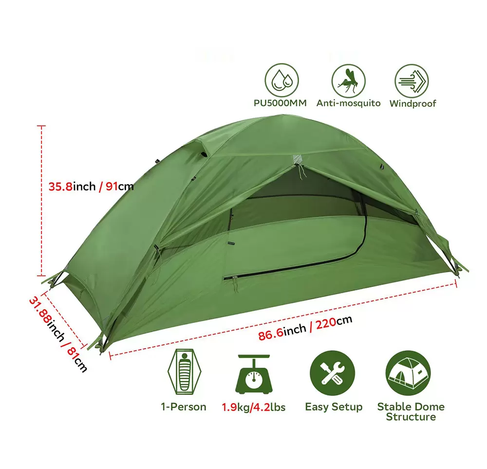 TrailMate Custom: Ultralight 1-2 Person Backpacking Tent